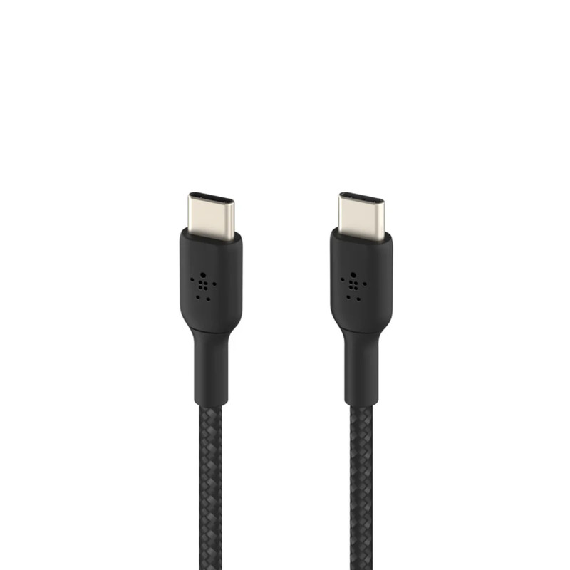 Belkin BoostCharge Braided USB-C To USB-C Cable 1m - Black - كابل شحن